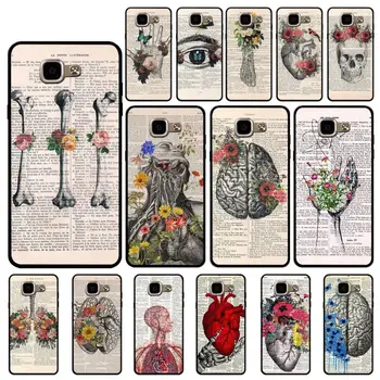 MaiYaCa Človeške anatomije organ časopis Visoke Kakovosti Primeru Telefon za Samsung S6 S7 Rob S8 S9 Plus A40 50 70 A7 J5Prime J4Plus 170