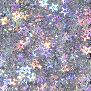 1 Vrečko Star Lak za Bleščice Sequins Holografski Laser Votlih Zvezda Oblike Akril Nohti Kosmičev Pribor za Nail Art Odlikovanja 2084