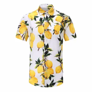 Novo poletje obrabe Evropi in Združenih državah amerike kratkimi cvet majica za moške velike majica plaži majica 2290