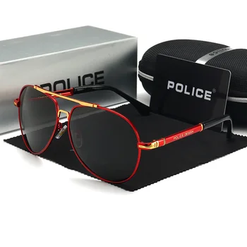 POLICIJA Moda Polarizirana Retro sončna Očala Moške blagovne Znamke Oblikovalec Ribolov, Vožnja Pilotni sončna Očala Moški Oculos de sol 758 7146