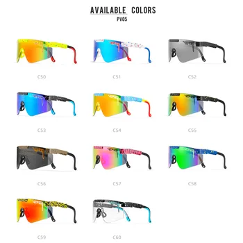 2021Pit Viper Novega Modela, Zaščitna sončna Očala Moških Prevelik UV400 Očala Ženske Gafas de sol Enem Kosu Objektiv Vožnje Očala 8433
