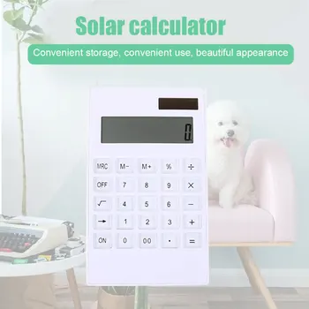 Prenosni Solarni Pogon Kalkulator Zaslon, 12-Mestno Velik LCD Zaslon za Office Vsakodnevno Uporabo NC99